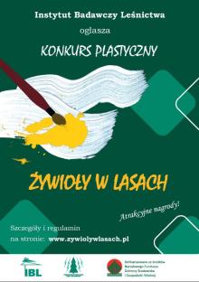 Nadleśnictwo Krzeszowice zaprasza do wzięcia udziału w ogólnopolskim konkursie plastycznym pt. „Cztery żywioły w lasach”.